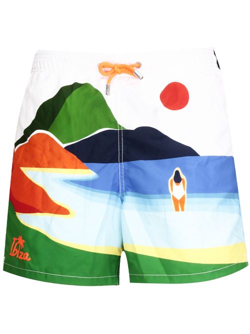 Multicolour recycled man beachwear MC2 Saint Barth | GUSTAVIA PLACED PRINTGUS000903673F